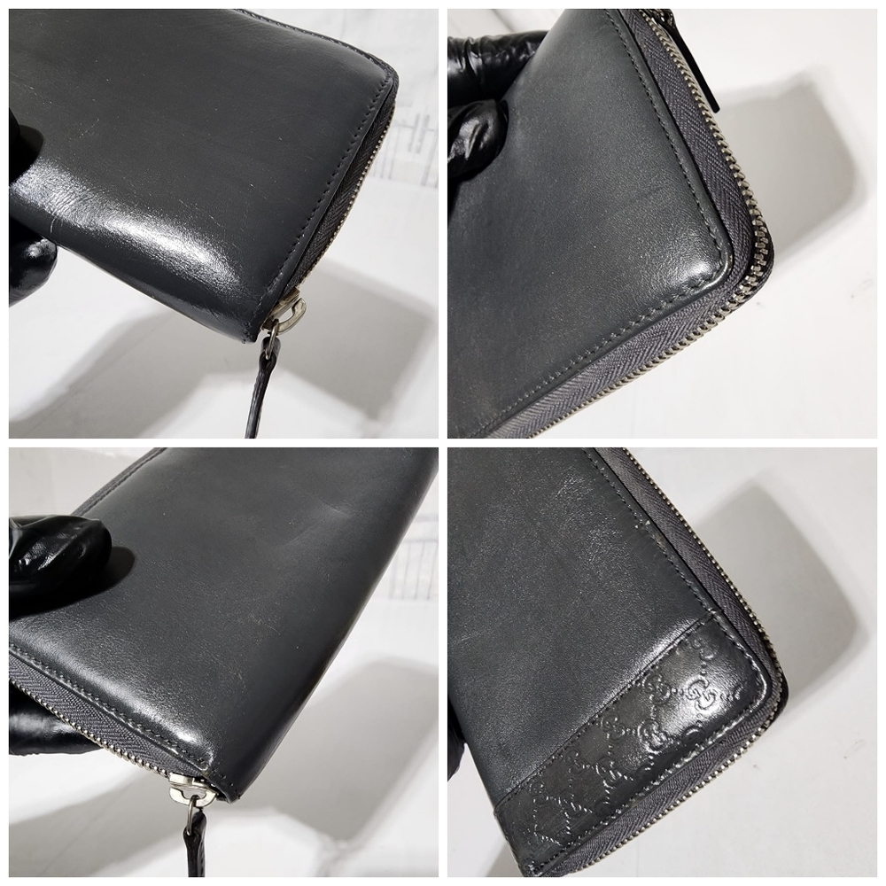 Gucci GG Signature Leather Continental Wallet Grey - Picture 10 of 12